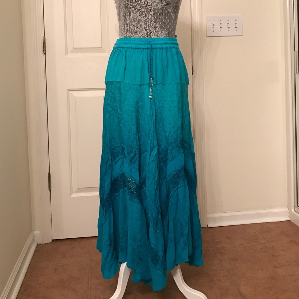 COPY - Gorgeous turquoise maxi skirt